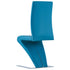 Swen Studio -  Dining Chairs with Zigzag Shape 6 pcs Blue Faux Leather